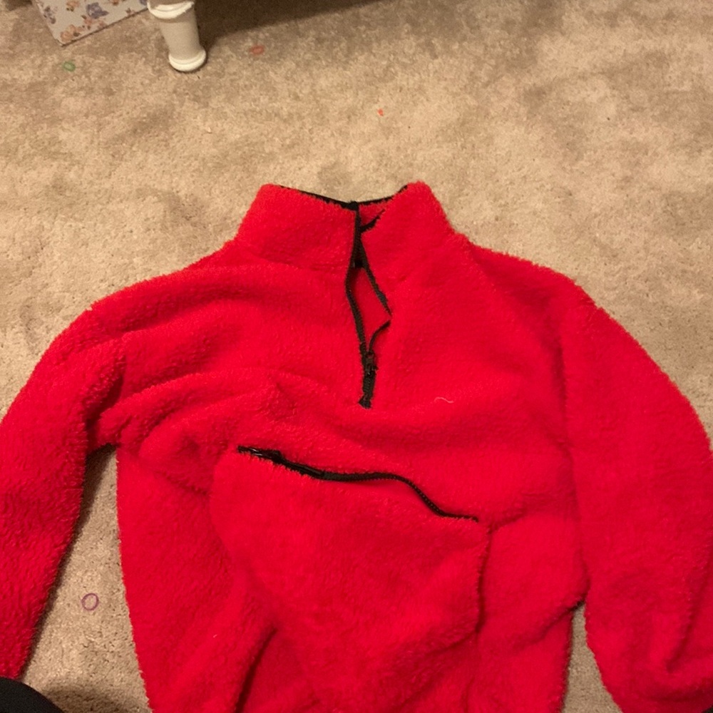 red sweater